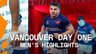 Antoine Dupont makes SVNS debut Vancouver HSBC SVNS Day One Mens Highlights [upl. by Enitsej430]