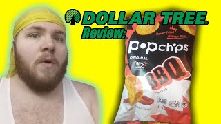 Dollar Tree Review  Popchip BBQ [upl. by Nelra462]