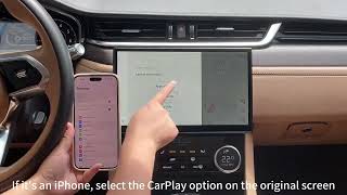 Xcarpad carplay and android auto adpater wireless instruction [upl. by Sinnal370]