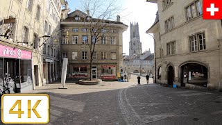 Old Town walk in Fribourg Switzerland  Spring【4K】SchweizSuisse [upl. by Pascoe]