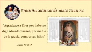 Frases Eucarísticas de Santa Faustina  Diario N° 1819 [upl. by Eical793]