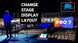 Switching between Stage Display Layouts in ProPresenter 7 [upl. by Urbanus]