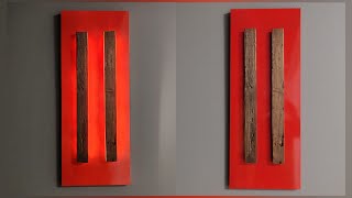 Making wall lighting from waste materialsMinimalist home decor [upl. by Ardnasirhc744]