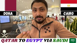 Flying To EGYPT Cairo 🇪🇬  Layover In SAUDI ARABIA Riyadh 🇸🇦 [upl. by Markland771]