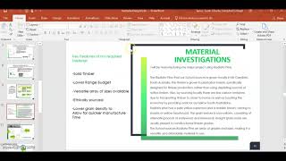 Design Folio up to and Including Materials Investigations [upl. by Annunciata489]