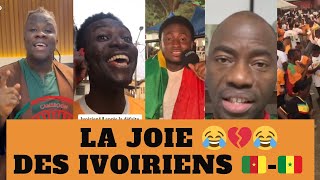 RÉACTION MOQUEUSE DES IVOIRIENS après la défaite du Cameroun face au Sénégal 😂😭😱 [upl. by Eiznil577]