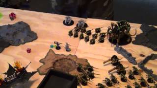 Warhmammer 40K Chronicles of a New Wargamer Part 3 Dark Eldar vs Tyranids Battle Report 600 points [upl. by Aehtorod]