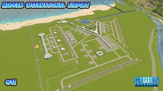 I Built A 10 Billion Dirham ULTRA MODERN AIRPORT  Cities Skylines Gameplay 11 [upl. by Adyaj]