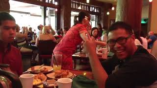 Breakfast at Makahiki Restaurant at Disney Aulani Hawaii with my nephews Phillip Paul and Prince [upl. by Birdt]