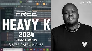 Heavy k free sample packs 3 step  Afro tech [upl. by Osei]