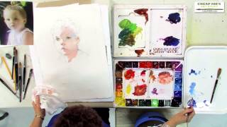 Watercolor Techniques with Janet Rogers  Creating Flesh TonesPart 2 [upl. by Aynotak]