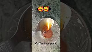 Coffee Face scrub  face pack  shorts ytshorts skincare glowingskin [upl. by Arraek]