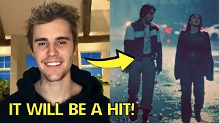 Justin Bieber REACTS To Jungkook Seven MV with Han So Hee BTS GMA Sohee reaction jimin performance [upl. by Mayram]