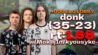 🔥donk 3523 rt169 wMokuj1nkyousuke l EU FACEIT RANKED ancient l cs2 pov [upl. by Massie]