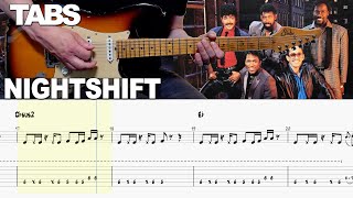 Commodores  Nightshift  Guitar cover WITH TABS [upl. by Esirehs]