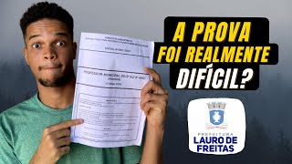 CONCURSO DE LAURO DE FREITAS 2023  Minhas opiniões sobre a prova feita pela banca CEFET  BA [upl. by Ailisec267]