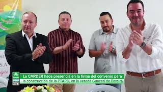 Firma del convenio de la PTARD de la vereda Guacarí [upl. by Drawdesemaj685]