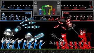 Stickman Tournament  War of Tribes Fast Mode  Marble amp Ragdoll battle [upl. by Nathanil]