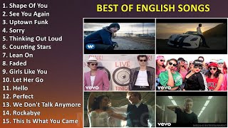 Best of English Songs  Popular Pop Songs Playlist [upl. by Nomed]