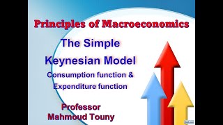 Macroeconomics The Simple Keynesian Model Consumption amp Expenditure functions amp Income Equilibrium [upl. by Lorain927]