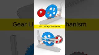 Gear Linkage Mechanism shorts mechanicalmechanism mechanicaldesign mechanism engineering [upl. by Eaver]