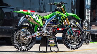 Inside Jordon Smiths Factory Pro Circuit Kawasaki KX250  Motocross Action Magazine [upl. by Netram]