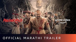 Pawankhind  Official Trailer  New Marathi Movie 2022  Amazon Prime Video [upl. by Nalyd]