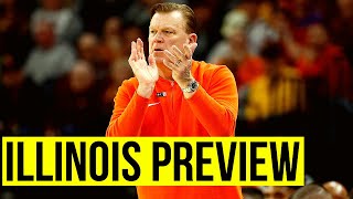 Illinois Basketball Podcast Preview [upl. by Naeloj]