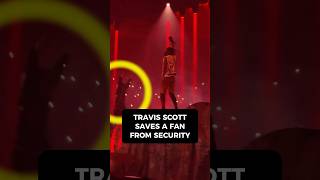 Fan on stage saved by Travis Scott travisscott shorts [upl. by Bunns597]