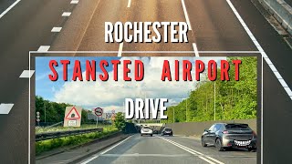 Rochester  Stansted Airport London England Drive  A2M25M11A120  May 2024 [upl. by Cnahc642]