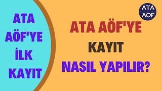 Atatürk Üniversitesi Aöf Kayıt İşlemleri Nasıl Yapılır Ata Aöfye Yerleşenlerin Kayıt İşlemleri [upl. by Davon]