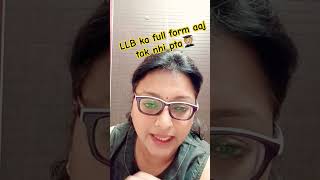 Llb ka matlabllbexams motivational ccsuniversity llb jobsarch shorts shortvideo ytshorts [upl. by Femi140]