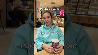 Dvojčata a FACE ID  SKETCH anetterucker foryou funny twins joke viralvideo [upl. by Adnir]