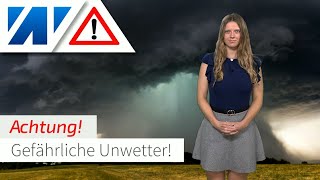 Achtung Superzellen Lebensgefährliche Unwetter mit Hagel Starkregen und Sturzflutgefahr [upl. by Aisac]