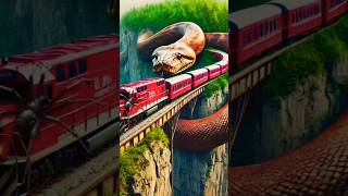 Ai Nature Exploration  Modern Train  Spider BeastsandWheels shortvideo art ai wow trending [upl. by Esinad274]