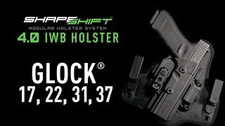 Best Glock 17 IWB Holster Also Fits Glock 22 31 37  Alien Gear Holsters [upl. by Sinaj]