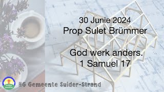 Prop Sulet Brümmer  30 Junie  SuiderStrand Gemeente [upl. by Scott]