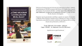 ¿Cómo mejorar la evaluación en el aula Reflexiones y propuestas de trabajo para docentes [upl. by Moorefield]