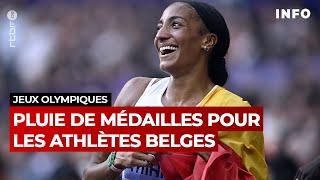 Jeux Olympiques pluie de médailles pour les athlètes belges RTBF Info [upl. by Idaline]