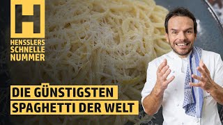 Schnelles Die günstigsten Spaghetti der Welt Rezept von Steffen Henssler  Günstige Rezepte [upl. by Nirac]