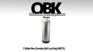 5 Gallon New Cornelius Ball Lock Keg AMCYL  product information  ontariobeerkegscom [upl. by Emerson704]