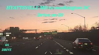 4ADRIVE video Hyattsville MD to washington DC Road 50 [upl. by Farra]