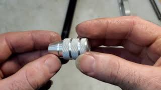 Threading for a bolt knob and making a custom knob [upl. by Haelahk69]