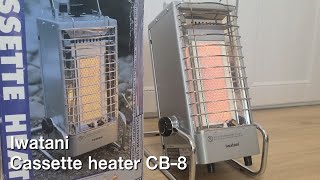 이와타니 카세트 가스히터 Iwatani Cassette heater CB8 camping [upl. by Arahsak972]