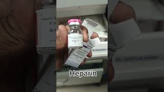 Heparin injectionviralvideo nursingheparinbiologydoctor aiimsdelhineetbloodthinner norcet [upl. by Ramburt522]