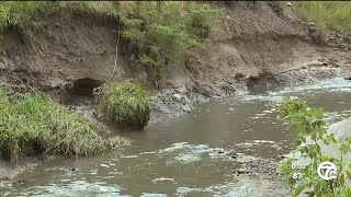 ‘This is an emergency’ Erosion near I94 in Macomb County alarming officials [upl. by Eade]