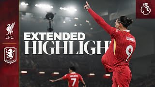 Extended Highlights Liverpool 20 Aston Villa  Three Anfield wins in a week [upl. by Addi]