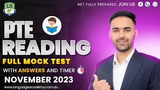 PTE Reading Full Mock Test with Answers  November 2023  Language academy PTE NAATI IELTS Experts [upl. by Romeon]