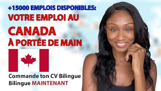 PLUS DE 15000 EMPLOIS DISPONIBLE AU CANADA DANS CE TERRITOIRE [upl. by Fabiolas241]