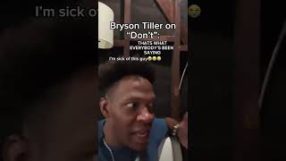 Bryson Tiller on “Don’t” relatable brysontiller dont [upl. by Anowahs]